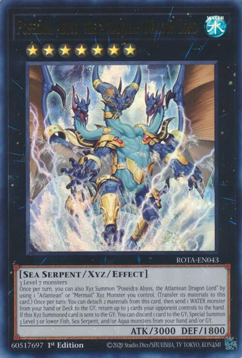 Poseidra Abyss the Atlantean Dragon Lord (43) (ROTA) - YuGiOh Single
