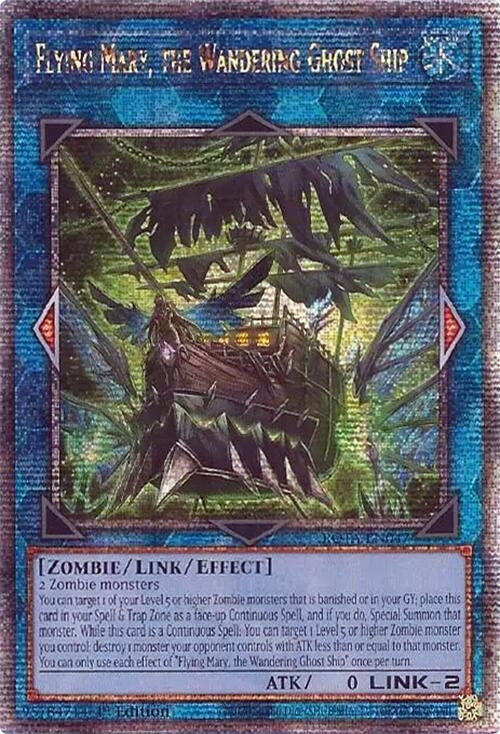 Flying Mary the Wandering Ghost Ship (Quarter Century Secret Rare) (47) (ROTA) - YuGiOh Single