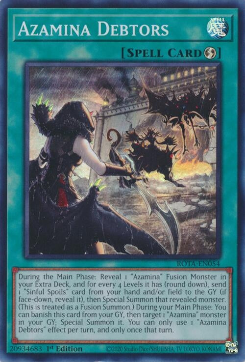 Azamina Debtors (54) (ROTA) - YuGiOh Single