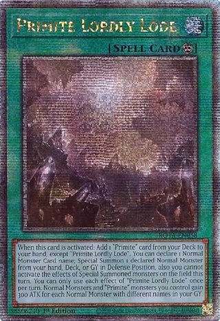 Primite Lordly Lode (Quarter Century Secret Rare) (58) (ROTA) - YuGiOh Single