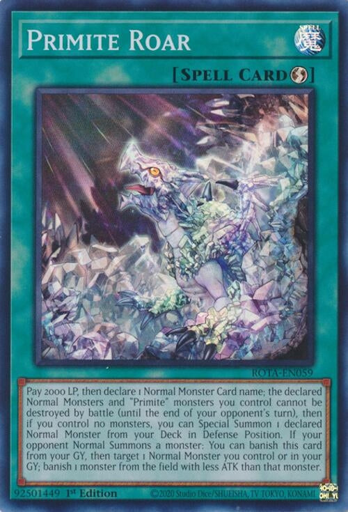 Primite Roar (59) (ROTA) - YuGiOh Single