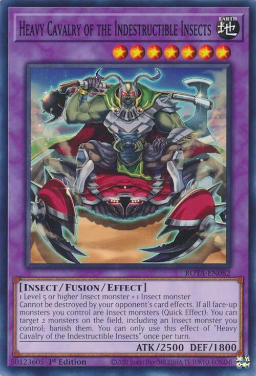 Heavy Cavalry of the Indestructible Insects (82) (ROTA) - YuGiOh Single