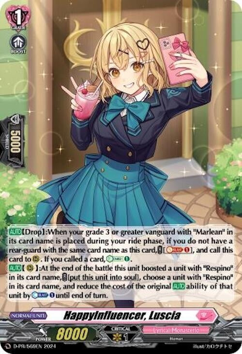 HappyInfluencer Luscia (Foil) (569) [D-PR] - Cardfight Vanguard Single