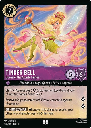 Tinker Bell - Queen of the Azurite Fairies (48) (6) - Disney Lorcana Single