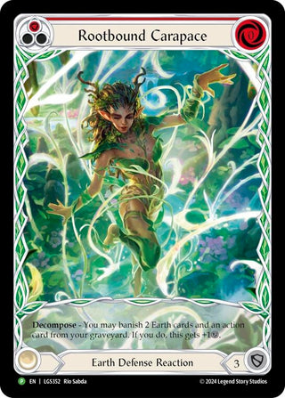 Rootbound Carapace (Red) (Extended Art) - LGS352 (352) [PR] - Flesh and Blood TCG Single