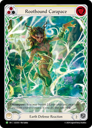 Rootbound Carapace (Yellow) (Extended Art) - LGS353 (353) [PR] - Flesh and Blood TCG Single