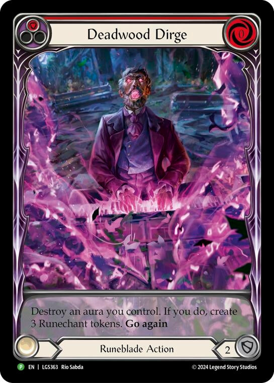 Deadwood Dirge (Red) (Extended Art) - LGS363 (363) [PR] - Flesh and Blood TCG Single