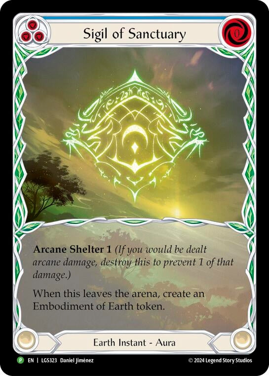 Sigil of Sanctuary (Extended Art) - LGS323 (323) [PR] - Flesh and Blood TCG Single
