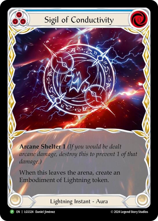 Sigil of Conductivity (Extended Art) - LGS324 (324) [PR] - Flesh and Blood TCG Single