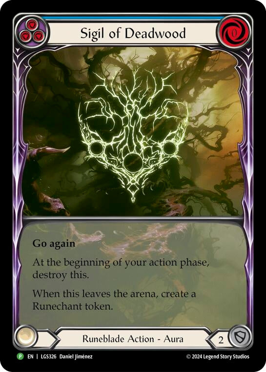 Sigil of Deadwood (Extended Art) - LGS326 (326) [PR] - Flesh and Blood TCG Single