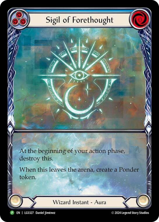 Sigil of Forethought (Extended Art) - LGS327 (327) [PR] - Flesh and Blood TCG Single