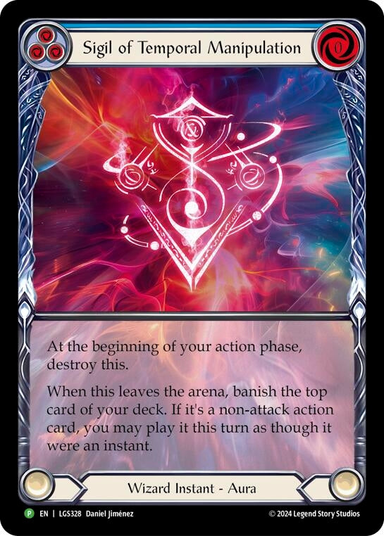 Sigil of Temporal Manipulation (Extended Art) - LGS328 (328) [PR] - Flesh and Blood TCG Single
