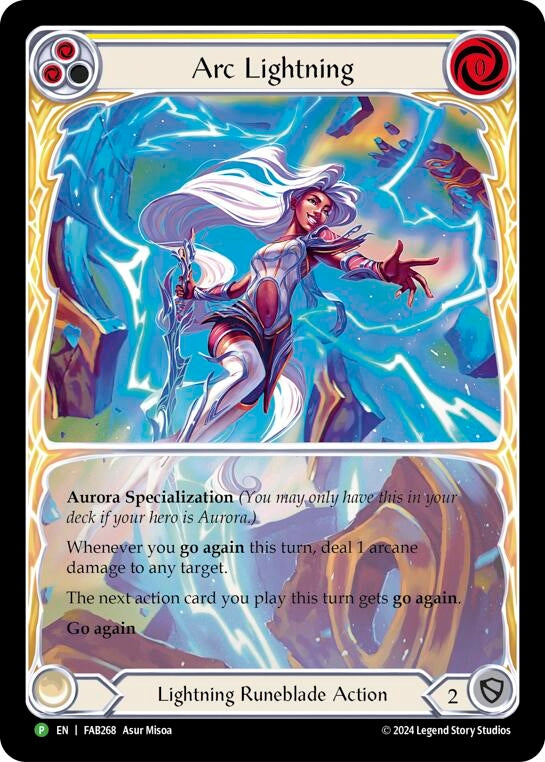 Arc Lightning (Extended Art) - FAB268 (268) [PR] - Flesh and Blood TCG Single