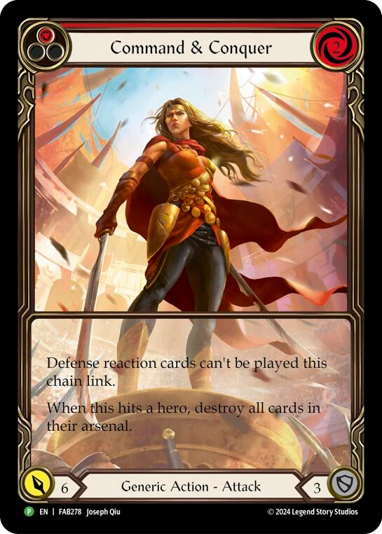 Command and Conquer (Extended Art) - FAB278 (278) [PR] - Flesh and Blood TCG Single