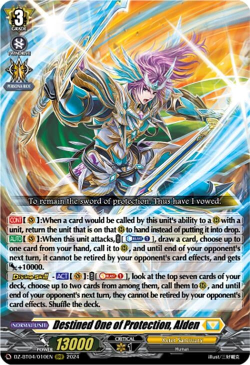 Destined One of Protection Alden (4010) [DZ-BT04] - Cardfight Vanguard Single
