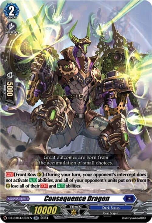 Consequence Dragon (4023) [DZ-BT04] - Cardfight Vanguard Single