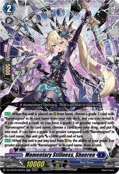 Momentary Stillness Shueren (4024) [DZ-BT04] - Cardfight Vanguard Single