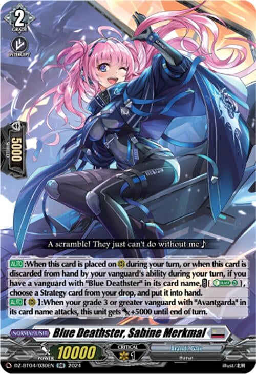 Blue Deathster Sabine Merkmal (4030) [DZ-BT04] - Cardfight Vanguard Single