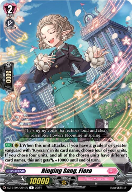 Ringing Song Fiora (4064) [DZ-BT04] - Cardfight Vanguard Single
