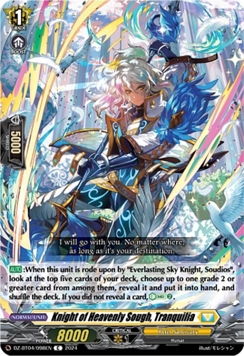 Knight of Heavenly Sough Tranquilia (4098) [DZ-BT04] - Cardfight Vanguard Single