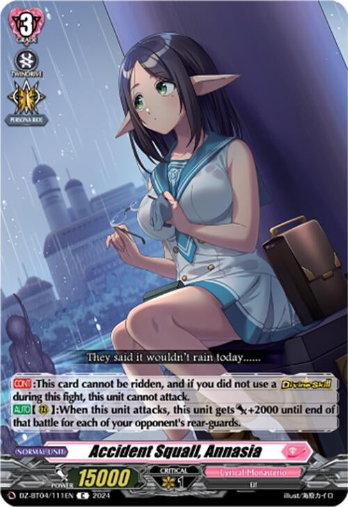Accident Squall Annasia (4111) [DZ-BT04] - Cardfight Vanguard Single