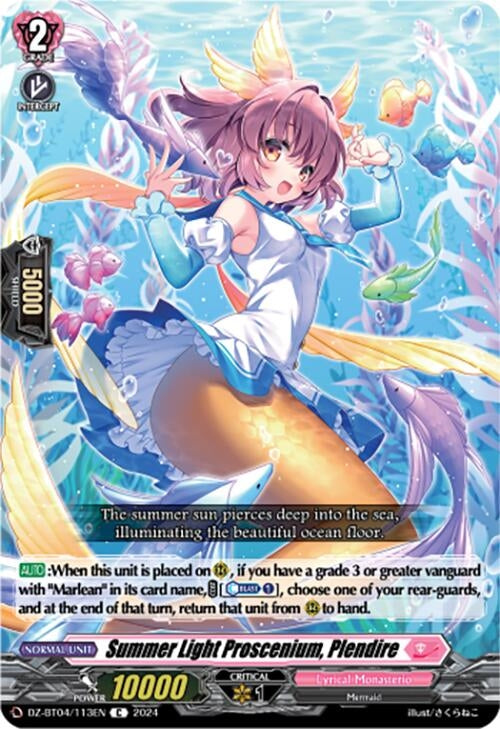 Summer Light Proscenium Plendire (4113) [DZ-BT04] - Cardfight Vanguard Single