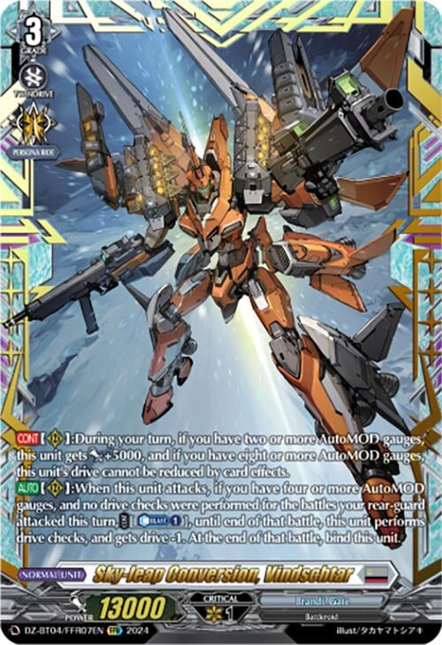 Sky-leap Conversion Vindschtar (FFR) (407) [DZ-BT04] - Cardfight Vanguard Single