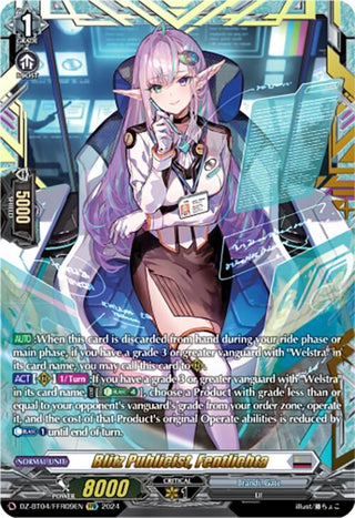 Blitz Publicist Fentlichta (FFR) (409) [DZ-BT04] - Cardfight Vanguard Single