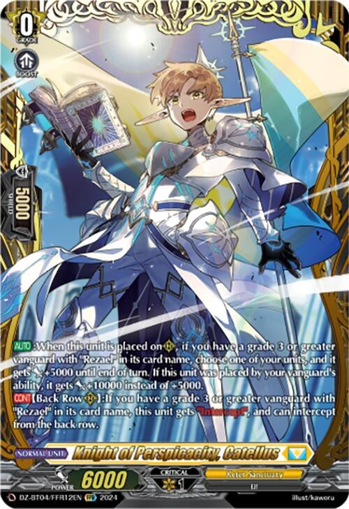 Knight of Perspicacity Catellus (FFR) (412) [DZ-BT04] - Cardfight Vanguard Single
