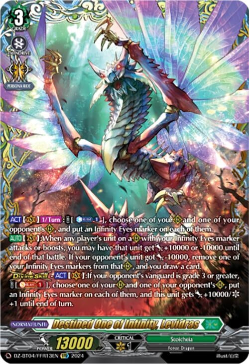 Destined One of Infinity Levidras (FFR) (413) [DZ-BT04] - Cardfight Vanguard Single