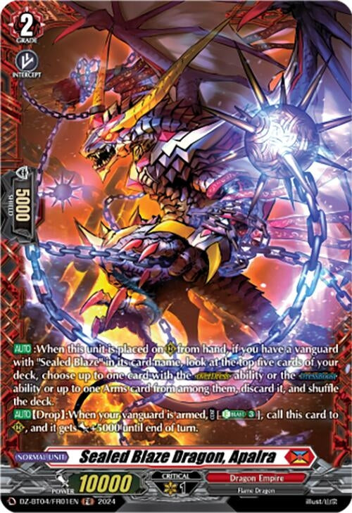 Sealed Blaze Dragon Apalra (FR) (401) [DZ-BT04] - Cardfight Vanguard Single