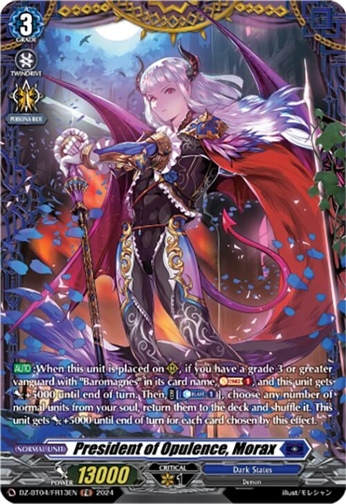President of Opulence Morax (FR) (413) [DZ-BT04] - Cardfight Vanguard Single