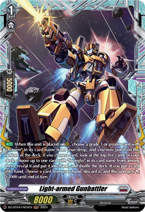 Light-armed Gunbattler (FR) (424) [DZ-BT04] - Cardfight Vanguard Single