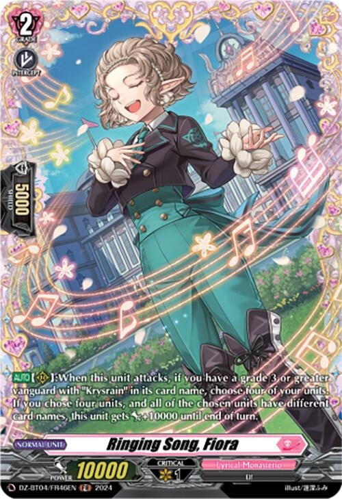 Ringing Song Fiora (FR) (446) [DZ-BT04] - Cardfight Vanguard Single