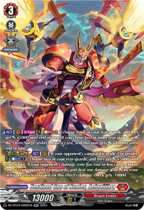 Destined One of Scales Aelquilibra (SR) (402) [DZ-BT04] - Cardfight Vanguard Single