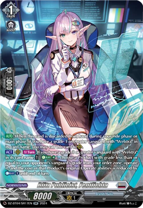 Blitz Publicist Fentlichta (SR) (417) [DZ-BT04] - Cardfight Vanguard Single