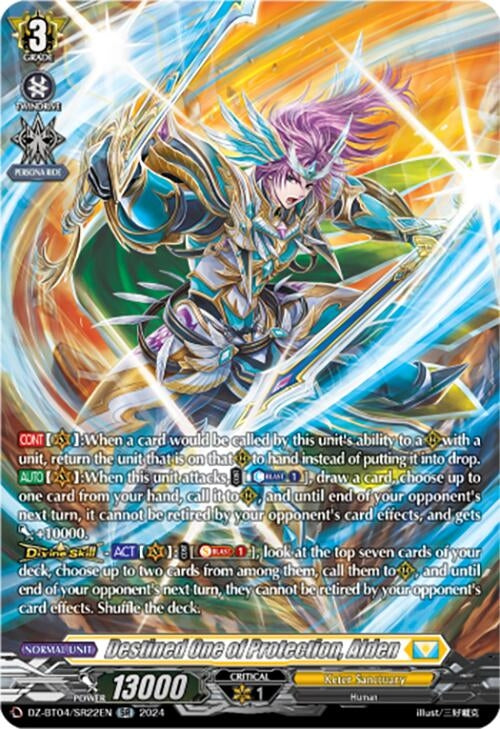 Destined One of Protection Alden (SR) (422) [DZ-BT04] - Cardfight Vanguard Single