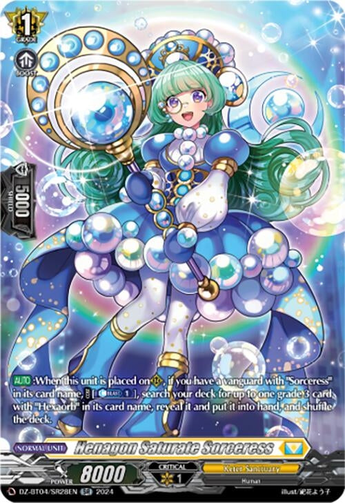 Henagon Saturate Sorceress (SR) (428) [DZ-BT04] - Cardfight Vanguard Single