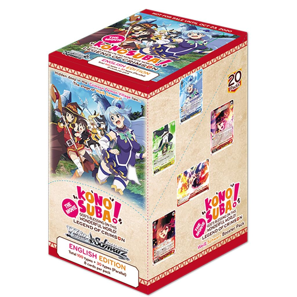 KonoSuba The Movie: Legend of Crimson Booster Box [Second Edition] [KS/W76] - Weiss Schwarz Sealed