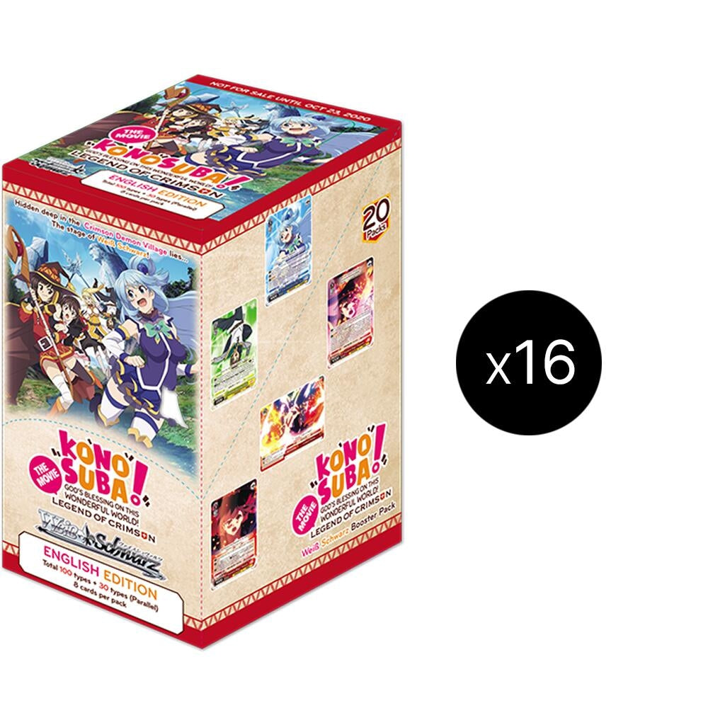 Konosuba The Movie: Legend of Crimson Booster Box Case [Second Edition] [KS/W76] - Weiss Schwarz Sealed