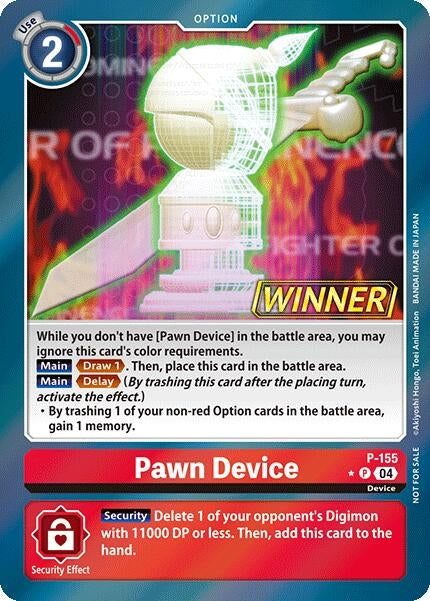 Pawn Device (Store Tournament 2024 Oct. - Dec. Winner Pack) (155) [D-PR] - Digimon Card Game Single