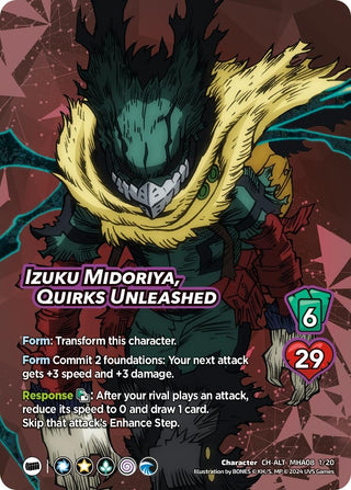 Izuku Midoriya Quirks Unleashed (Alternate Art) (8120) [DHA] - UniVersus Single