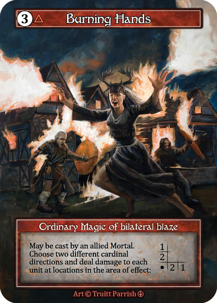 Burning Hands (Foil) [ART] - Sorcery: Contested Realm Single