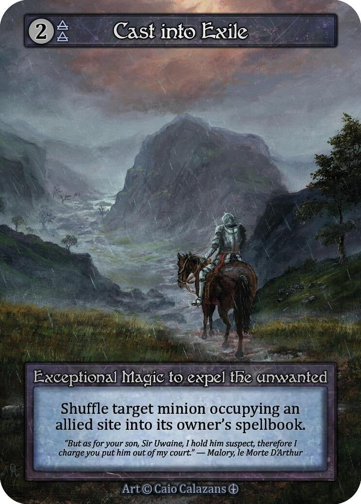 Cast into Exile [ART] - Sorcery: Contested Realm Single
