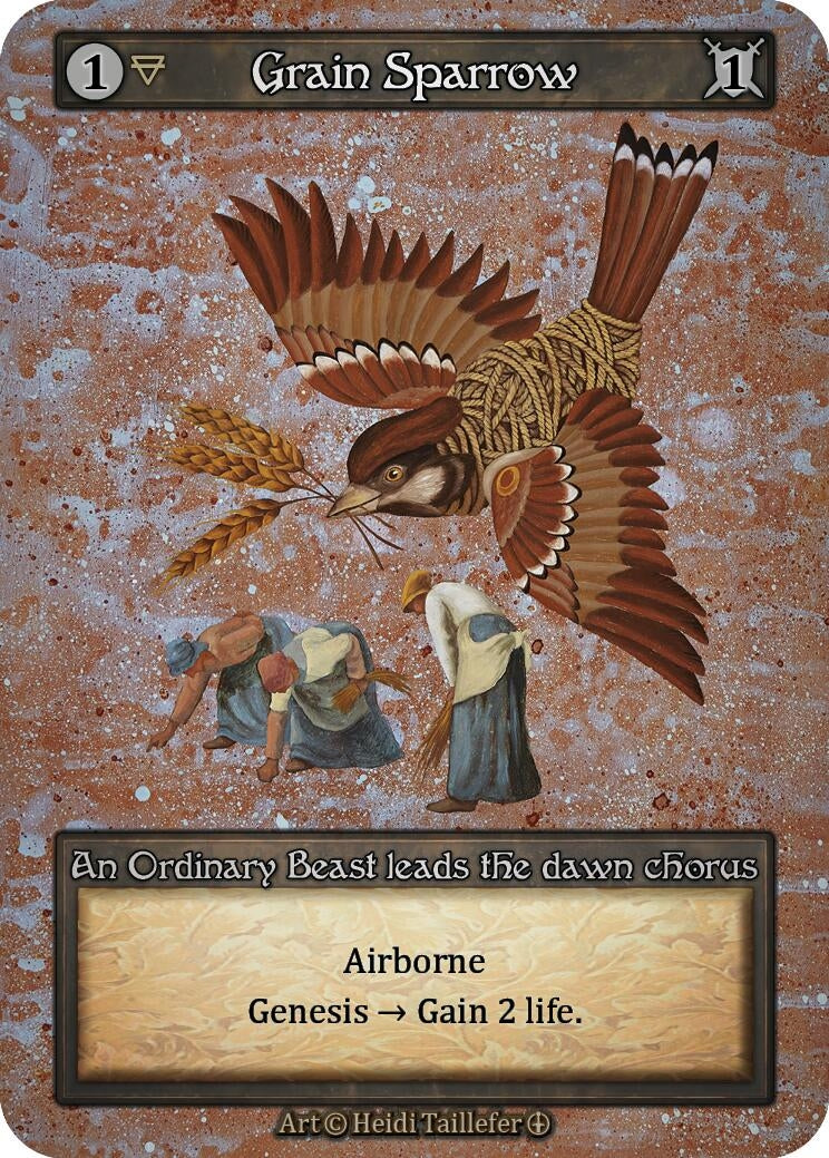 Grain Sparrow [ART] - Sorcery: Contested Realm Single