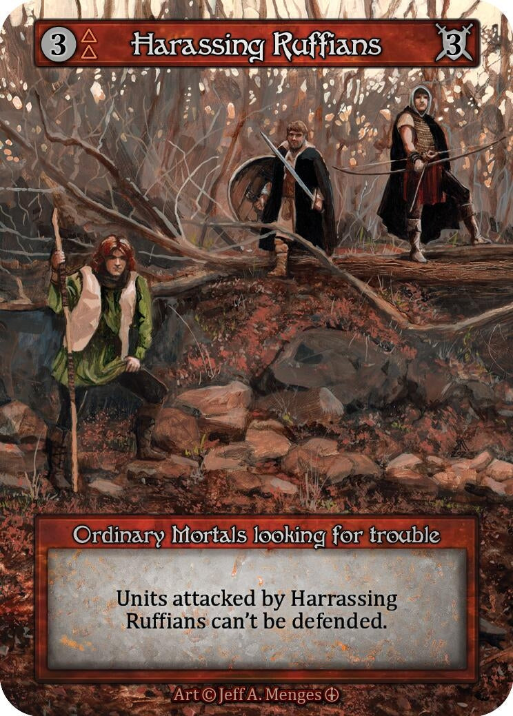 Harassing Ruffians [ART] - Sorcery: Contested Realm Single