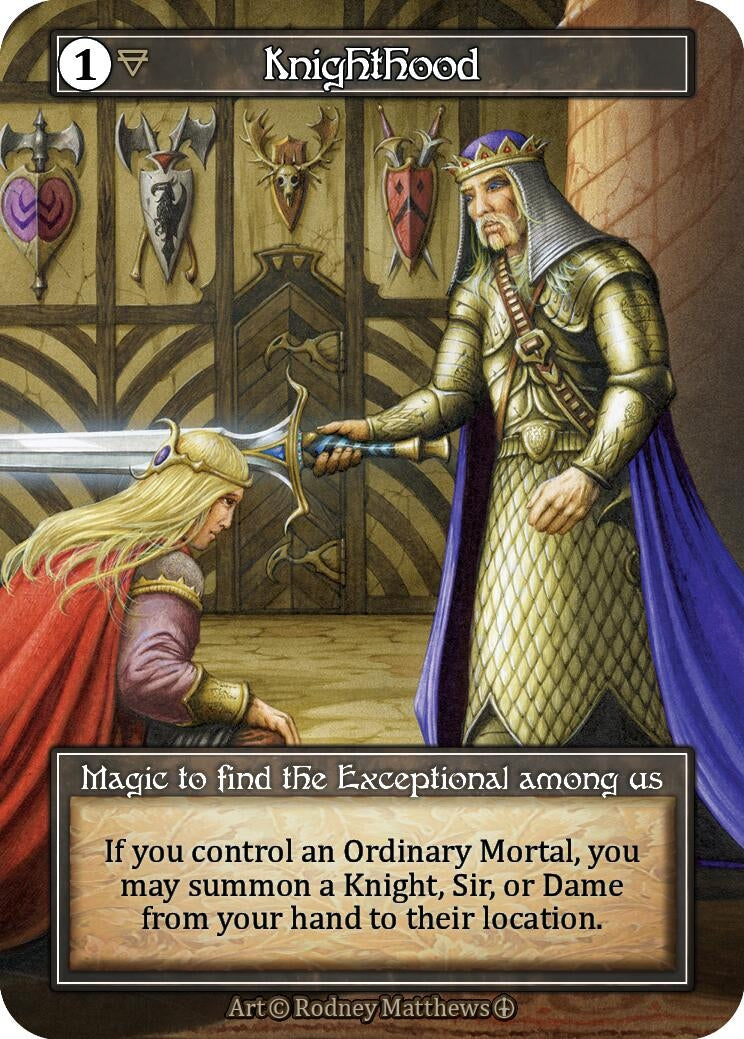 Knighthood (Foil) [ART] - Sorcery: Contested Realm Single