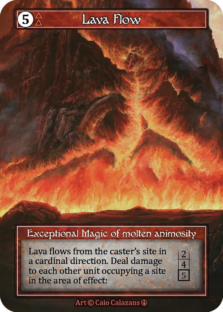 Lava Flow (Foil) [ART] - Sorcery: Contested Realm Single
