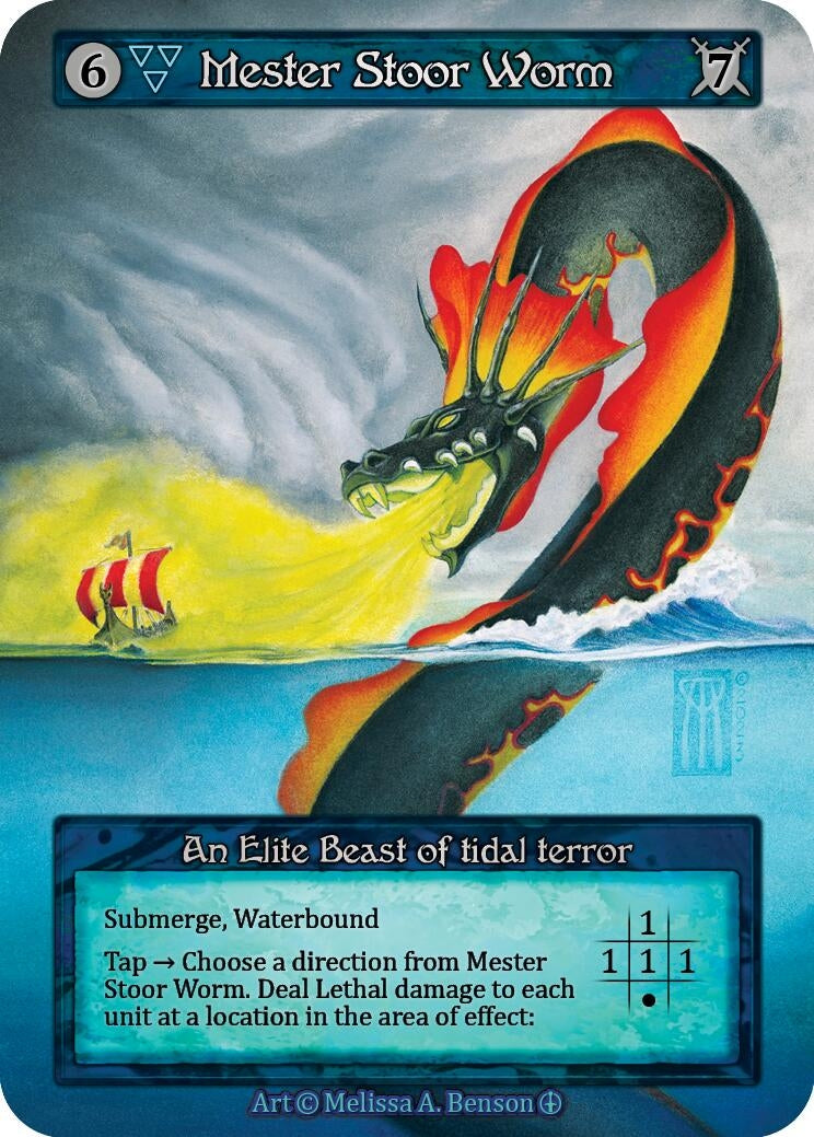 Mester Stoor Worm [ART] - Sorcery: Contested Realm Single