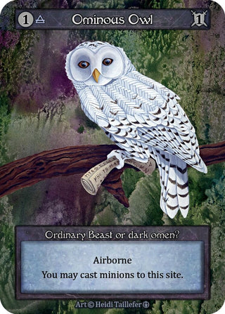 Ominous Owl [ART] - Sorcery: Contested Realm Single
